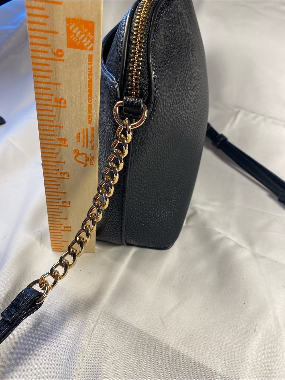 Nanette Lepore Black Pebbled Crossbody Handbag Adjustable Strap - Picture 7 of 13